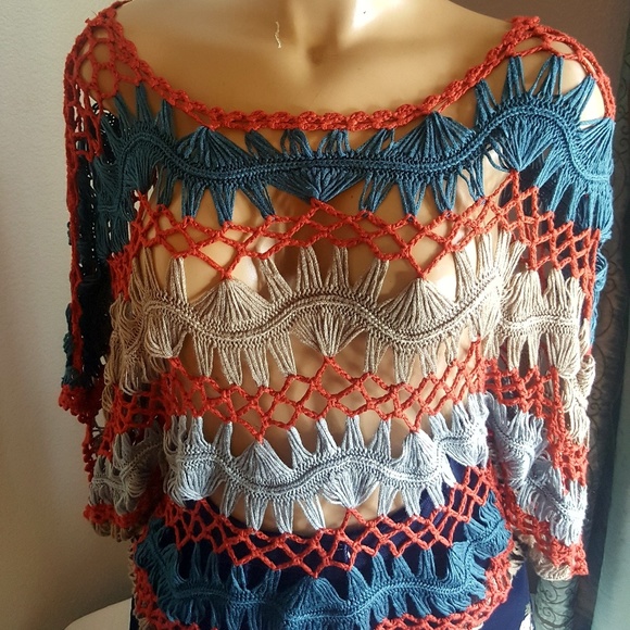 🍬Fashion Blvd. Striped loose knit sweater size M - Picture 3 of 7
